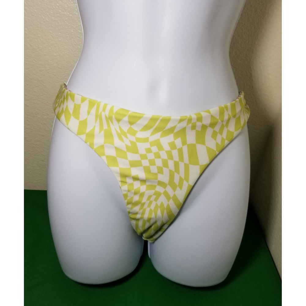 Volcom Check Her Out Reversible Bikini Bottom Swimwear XS Surf Beach Pool NWT